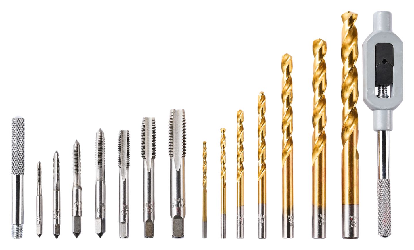 Parkside Súprava vrtákov a závitníkov