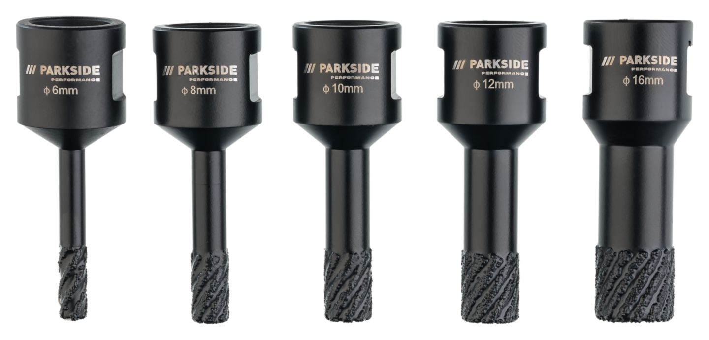Parkside Performance Diamantové vŕtacie korunky
