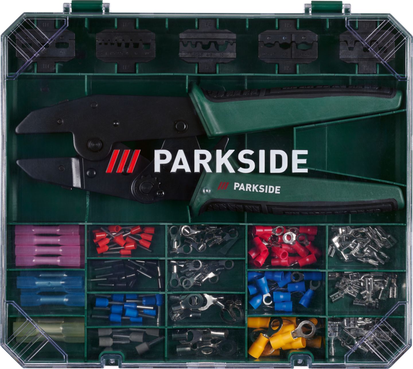 Изображение на PARKSIDE® Комплект клещи за кримпване
181 части