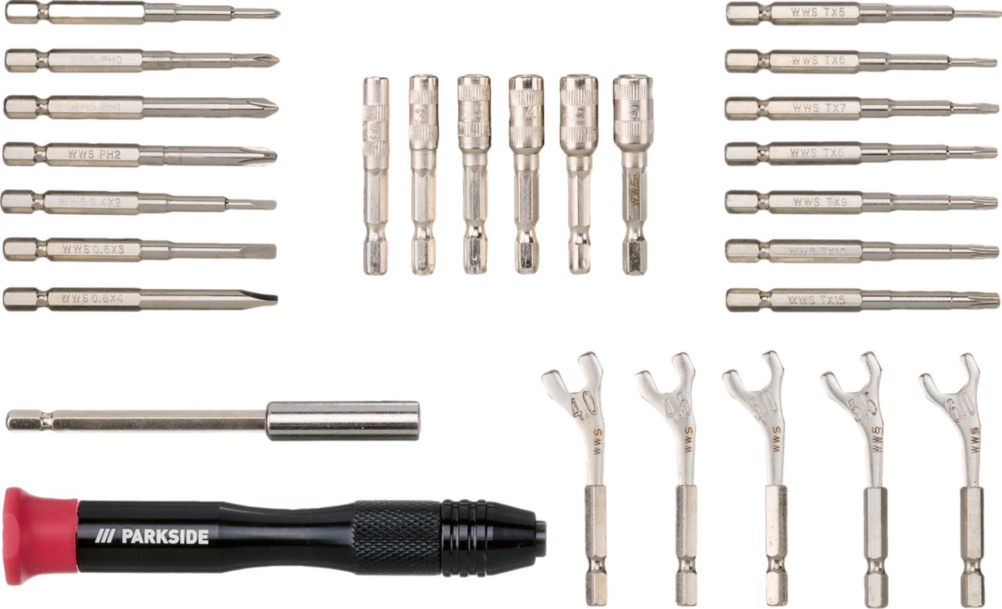 Parkside Nástrčné kľúče
na jemnú mechaniku