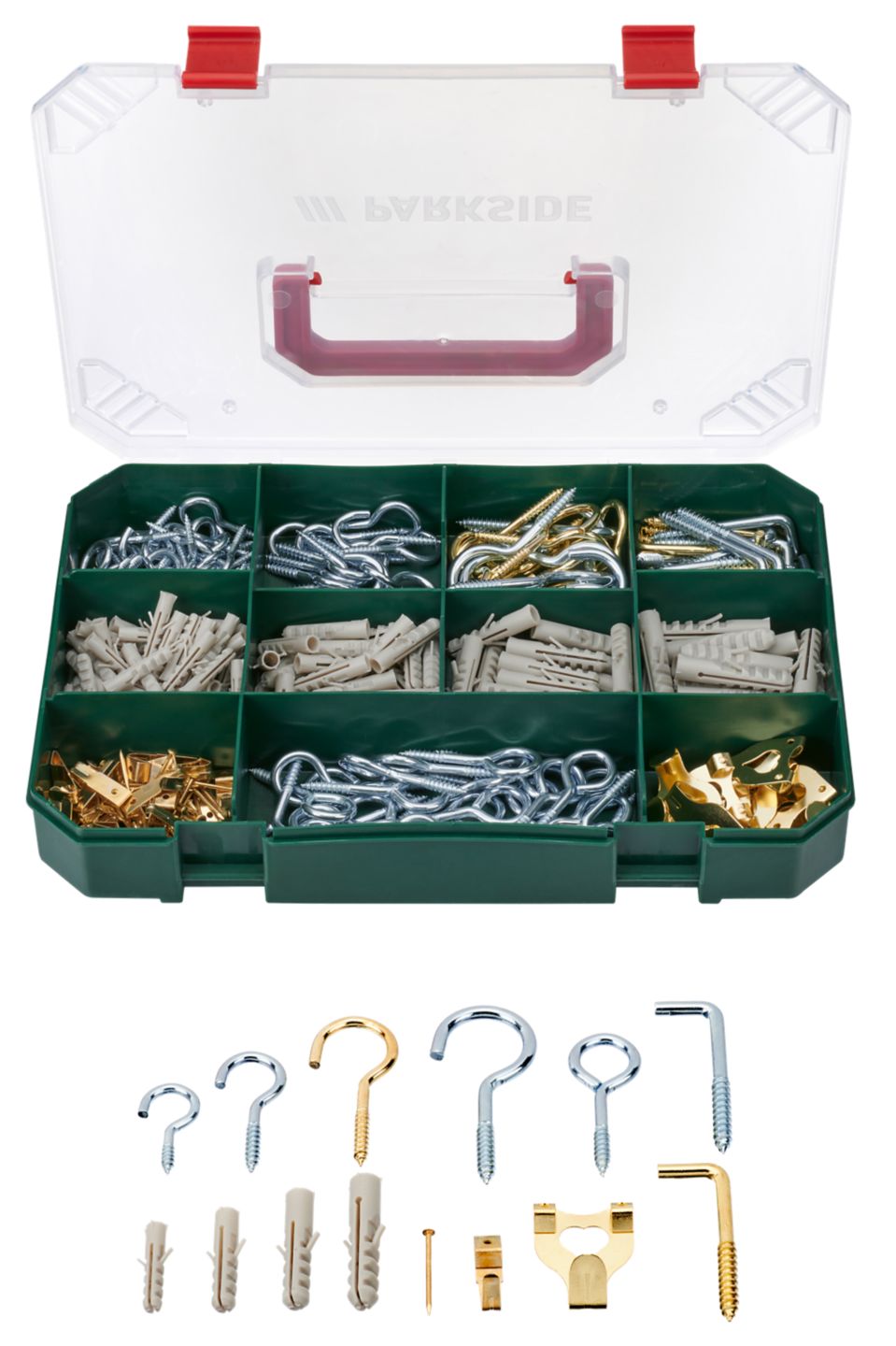 Parkside Súprava háčikov a hmoždiniek