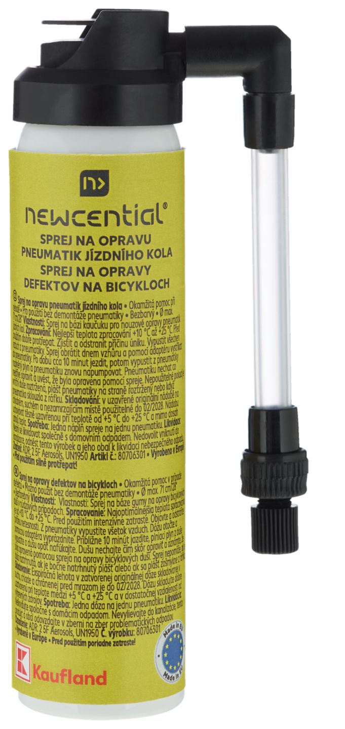 NEWCENTIAL Sprej na opravu kola
objem: 75 ml