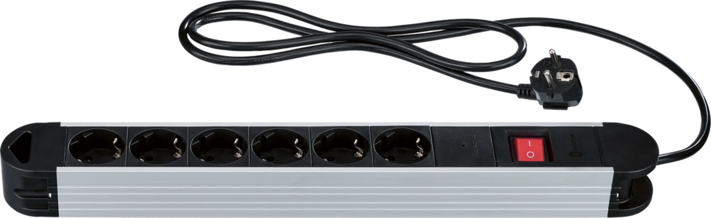 Изображение на Switch on Алуминиев разклонител
с 6 гнезда