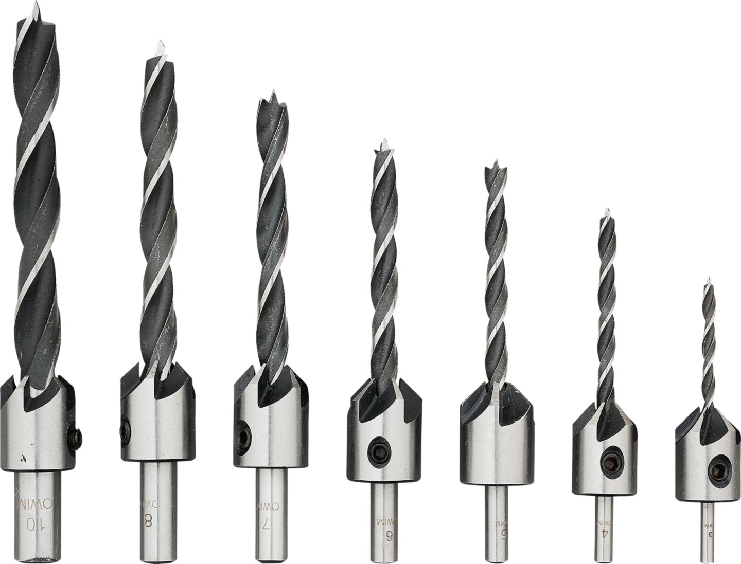 Parkside Vrtáky
so záhlbníkmi do dreva