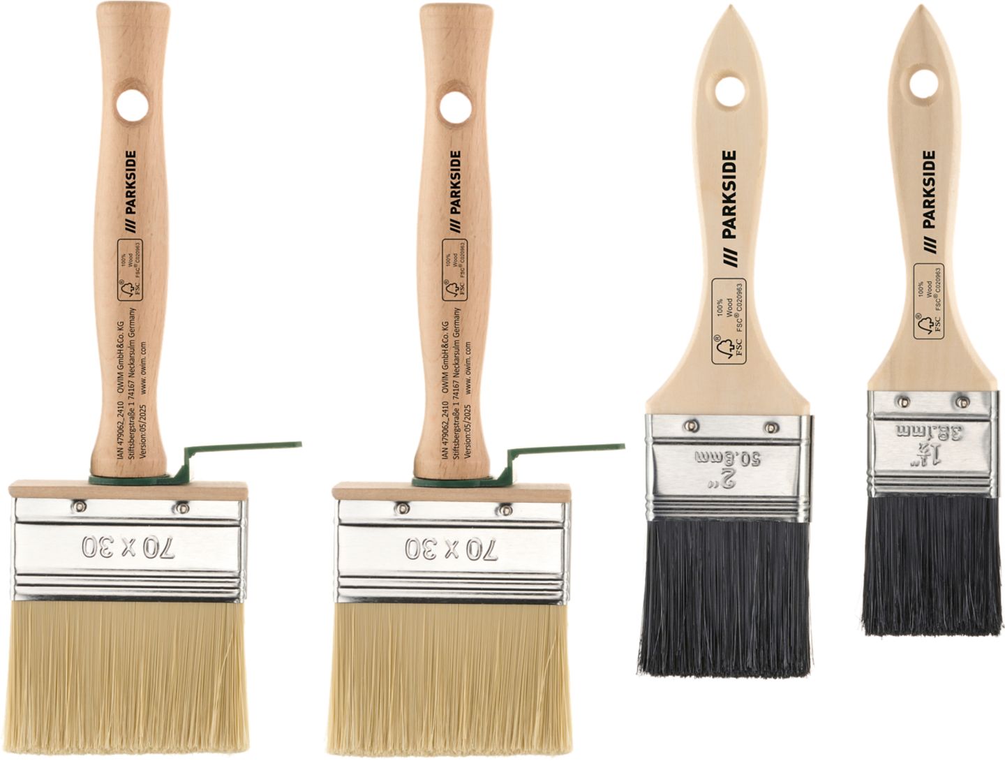 Parkside Súprava štetcov