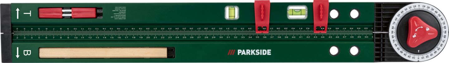Parkside Vodováha s uhlomerom