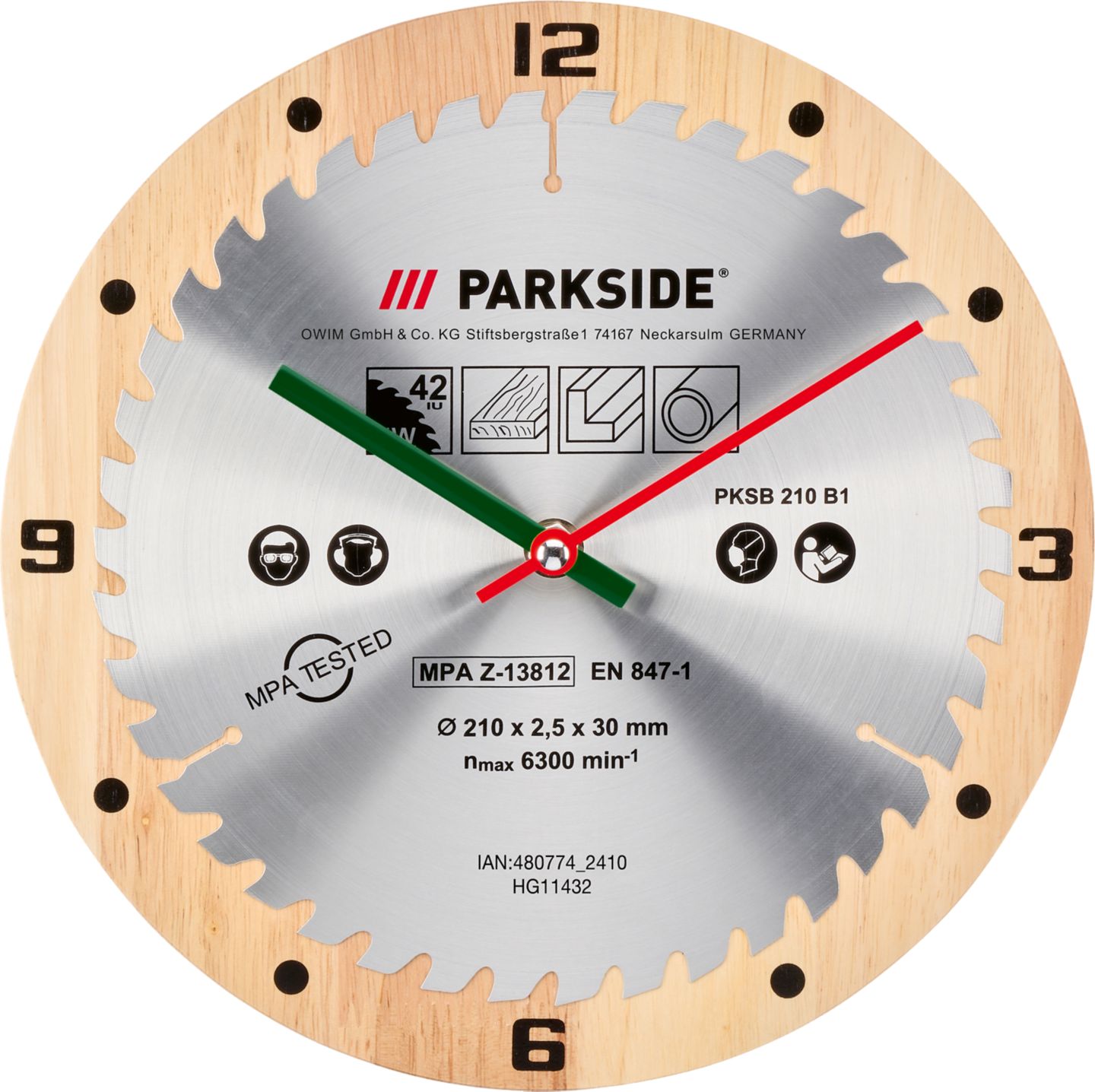 PARKSIDE Nástěnné hodiny PWCP1A1