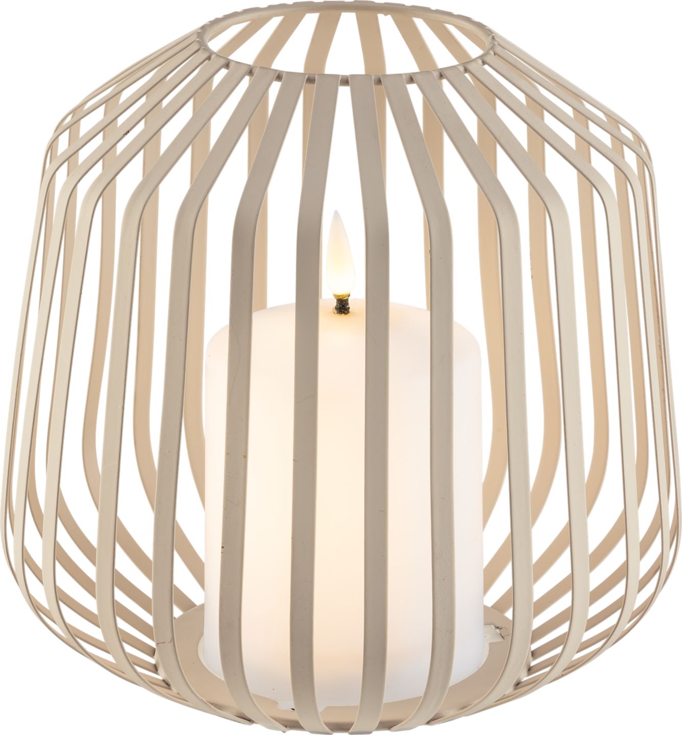 Liv & Bo LED sviečka v kovovom košíku