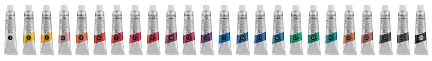 TALENTUS Akvarelové barvy
objem: 18 ml