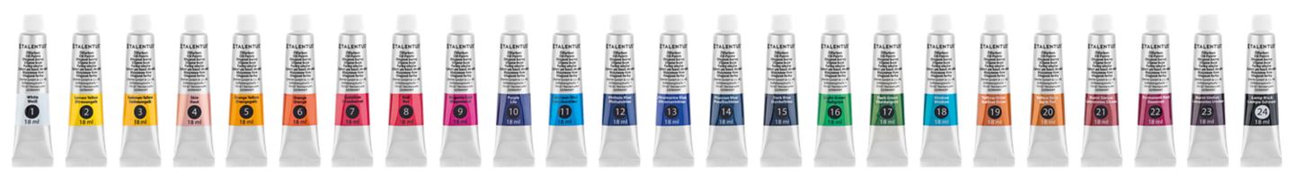 TALENTUS Olejové barvy
objem: 18 ml