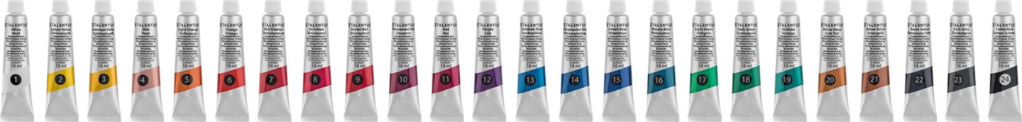 Talentus Akvarelové barvy
24 x 18 ml