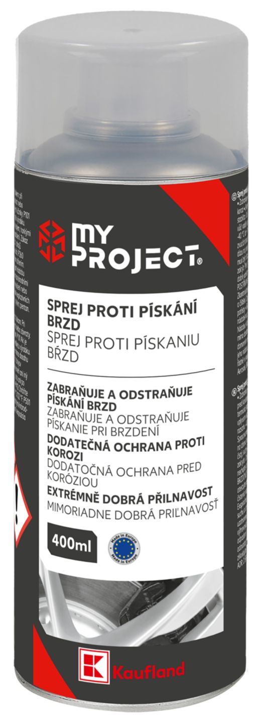 MY PROJECT Sprej proti pískání brzd
objem: 400 ml
