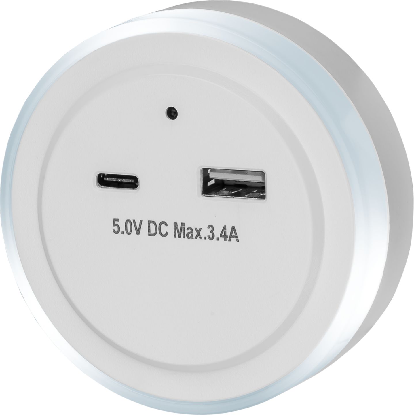 SWITCH ON® LED-Nachtlicht mit 2 USB-Ladeausgängen