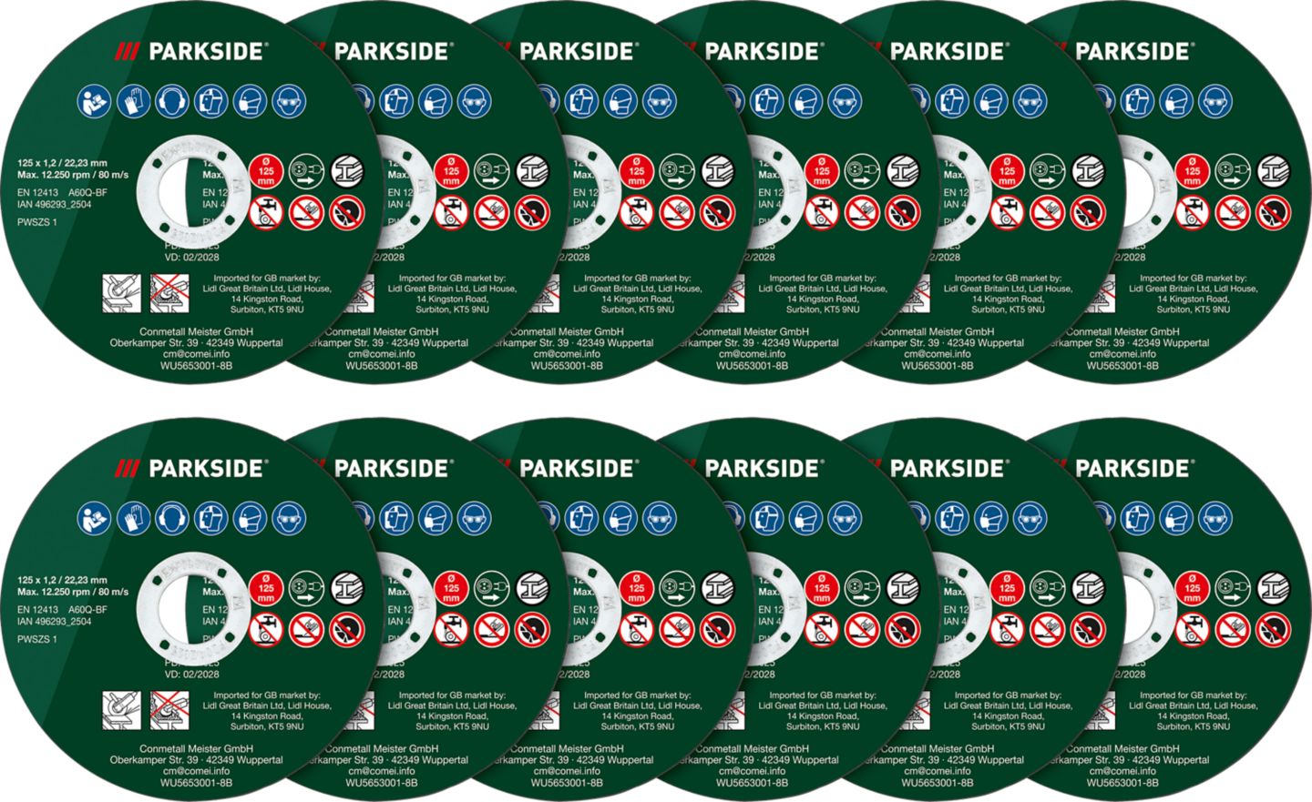 PARKSIDE Set reznih ploča