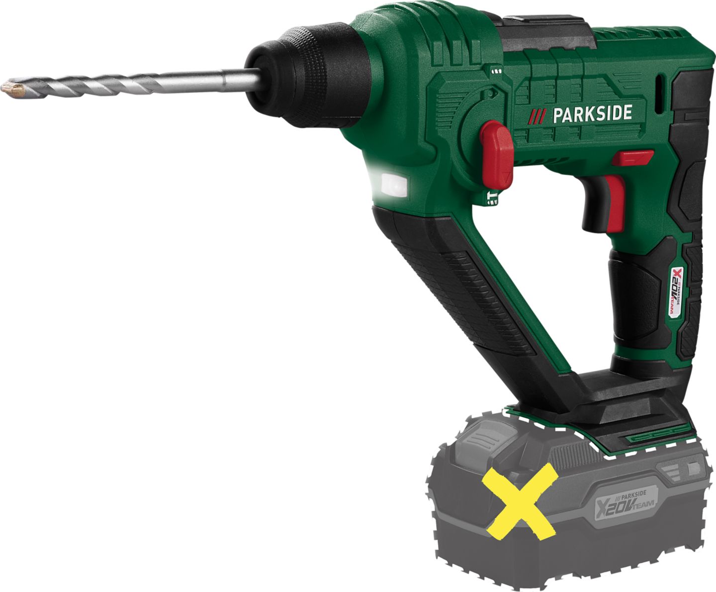 PARKSIDE® Akku-Bohrhammer 20 V »PABH 20-Li D4« ohne Akku