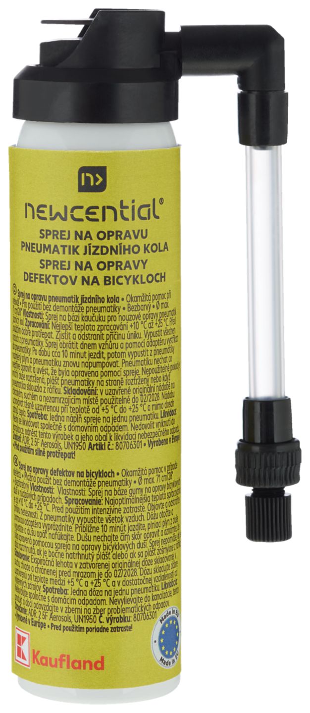 NEWCENTIAL Sprej na opravu pneumatik
objem: 75 ml