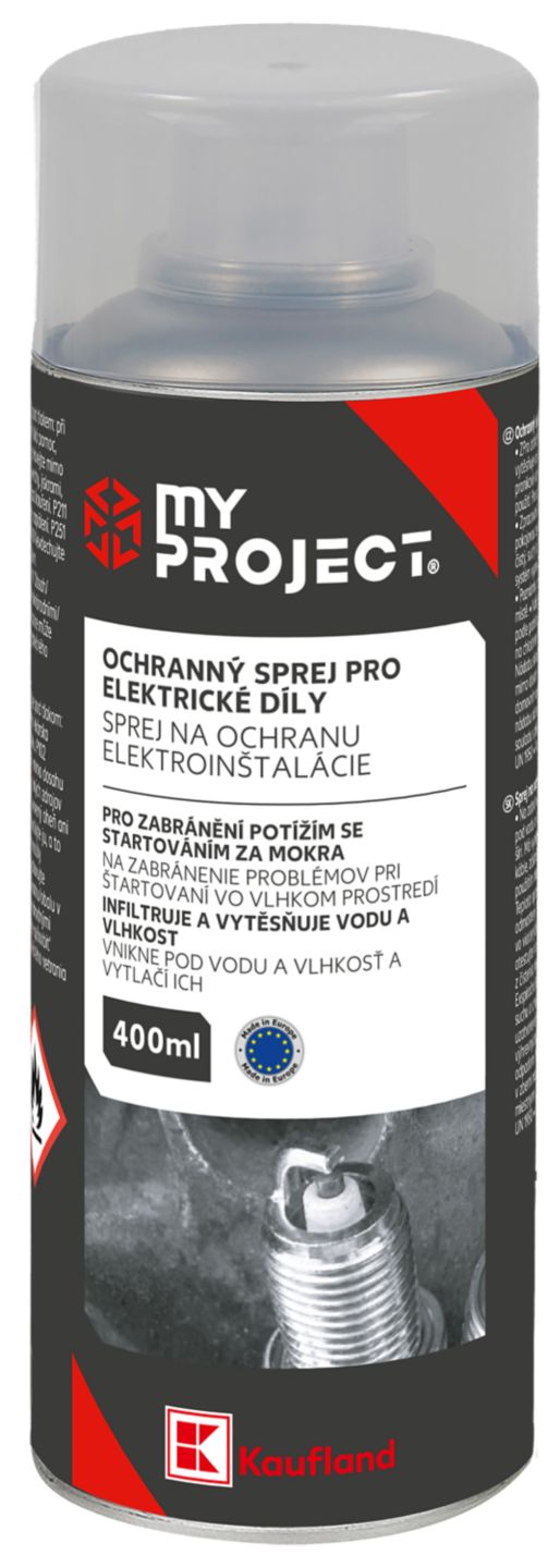 MY PROJECT Sprej pro elektrické díly
objem: 400 ml