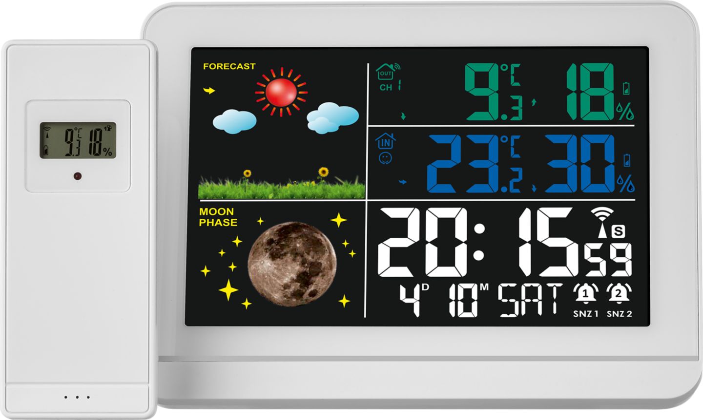 LIV&BO Meteostanice
s barevným displejem