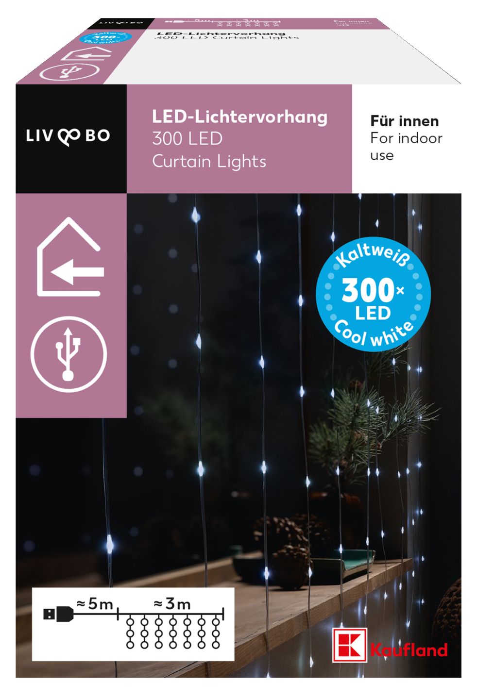 LIV & BO Světelný LED závěs
300LED