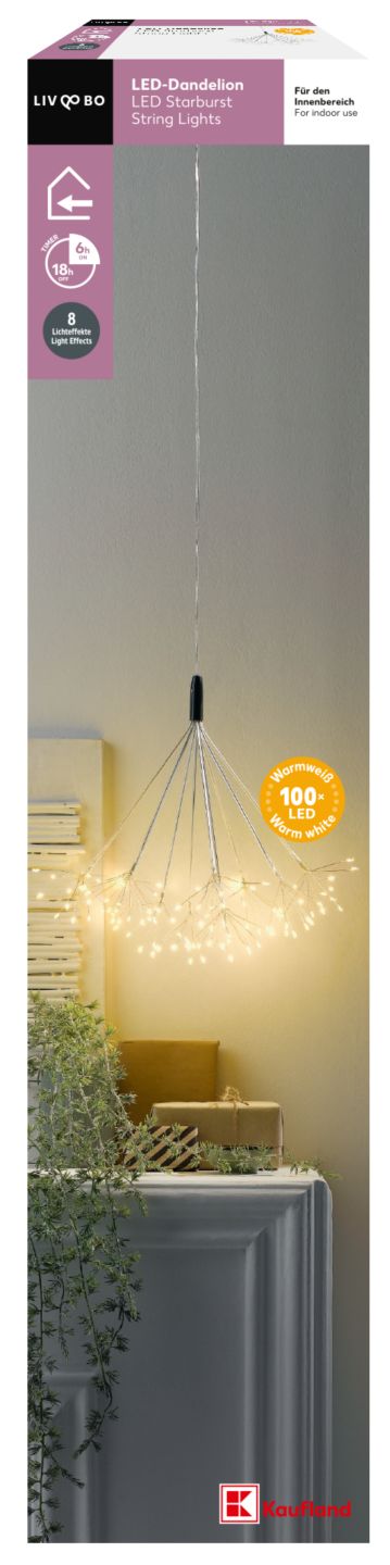 LIV&BO LED světelný řetěz
květy