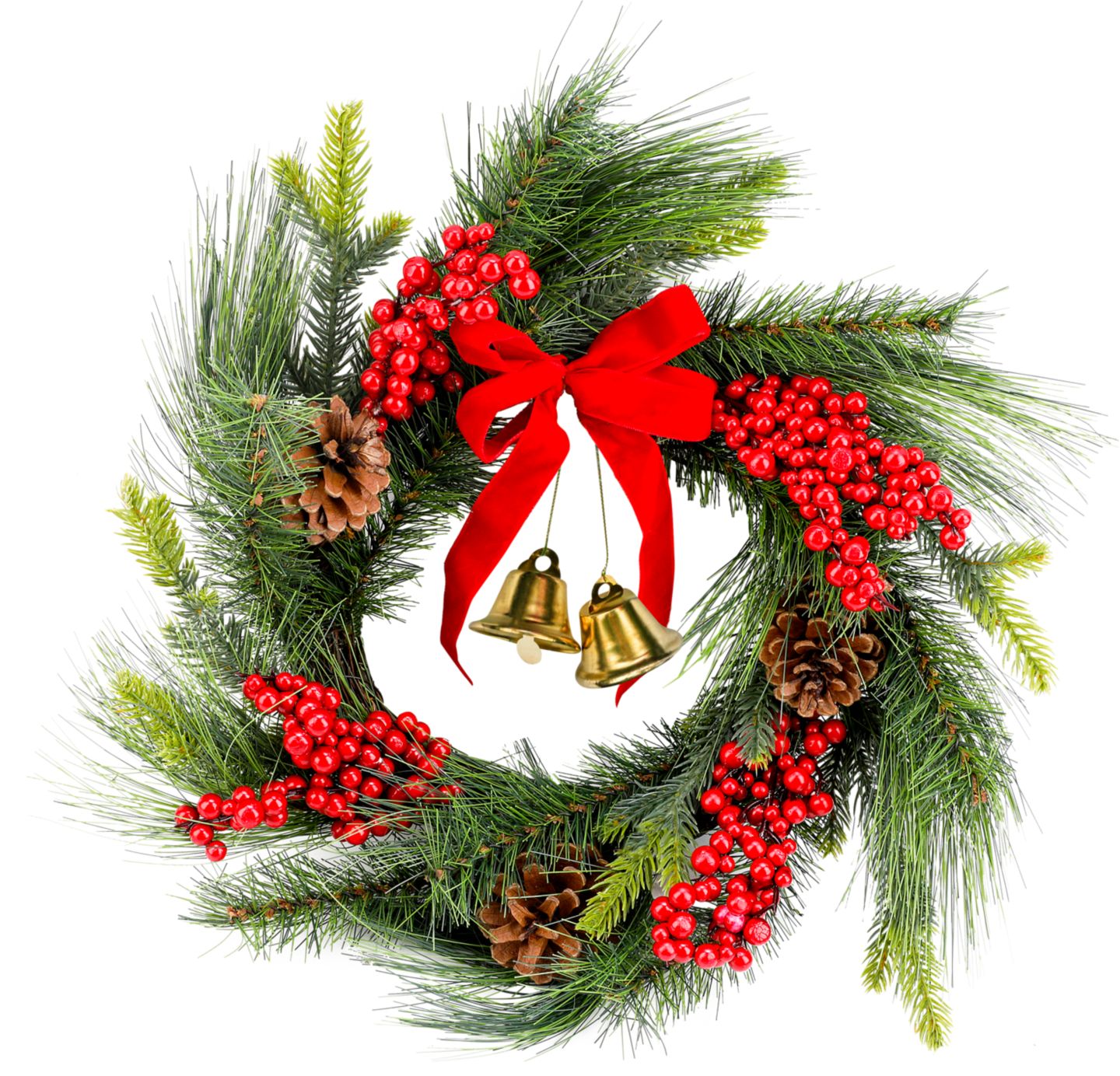 LIV & BO Vánoční věnec na zavěšení
červený