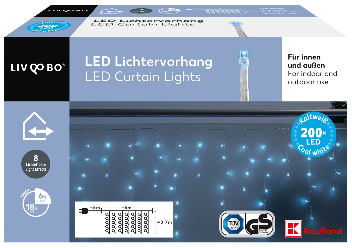 LIV & BO LED závěsná světýlka
200 LED diod