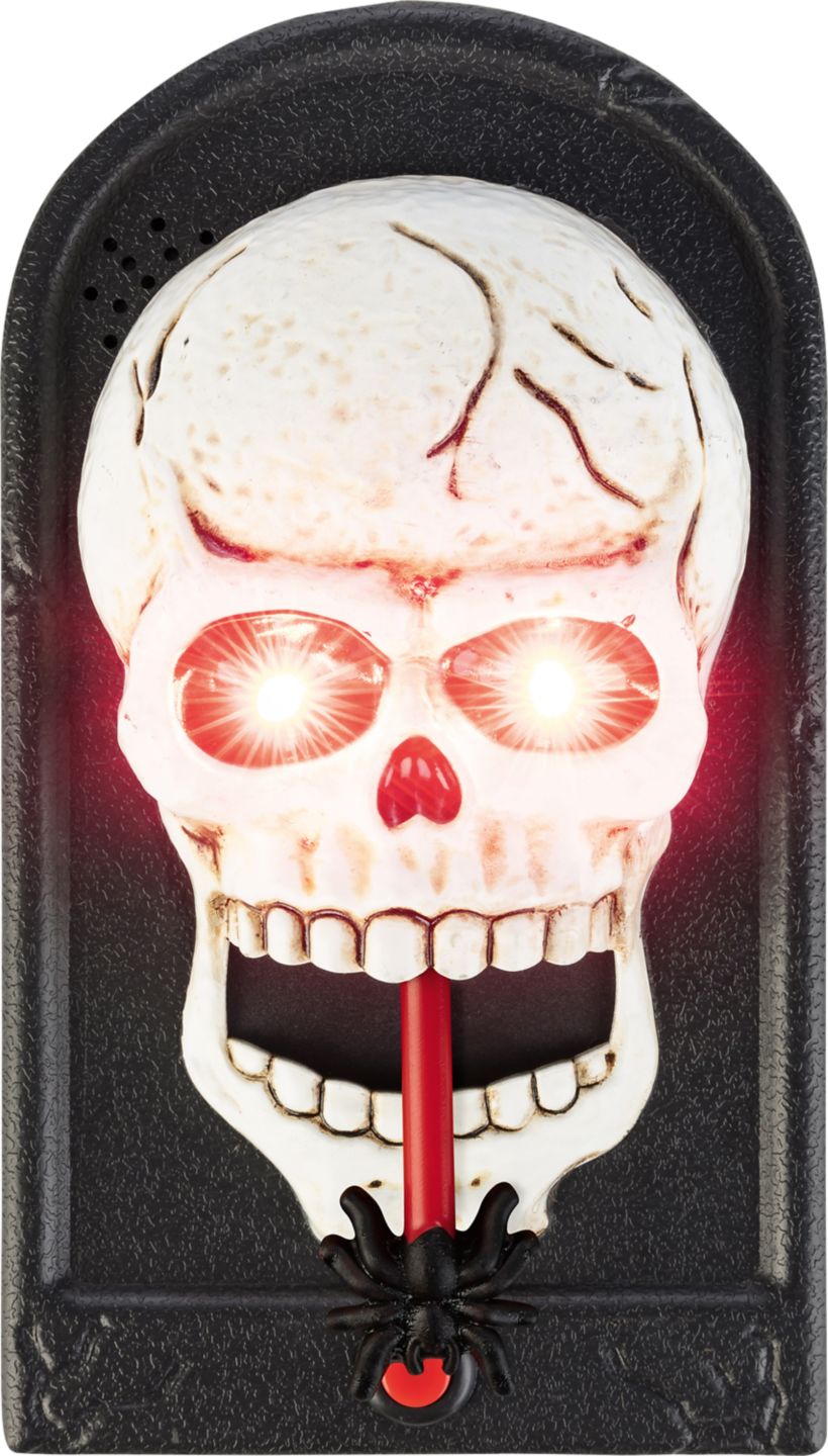 Halloweenský zvonek na dveře se zvuky a světelnými efekty