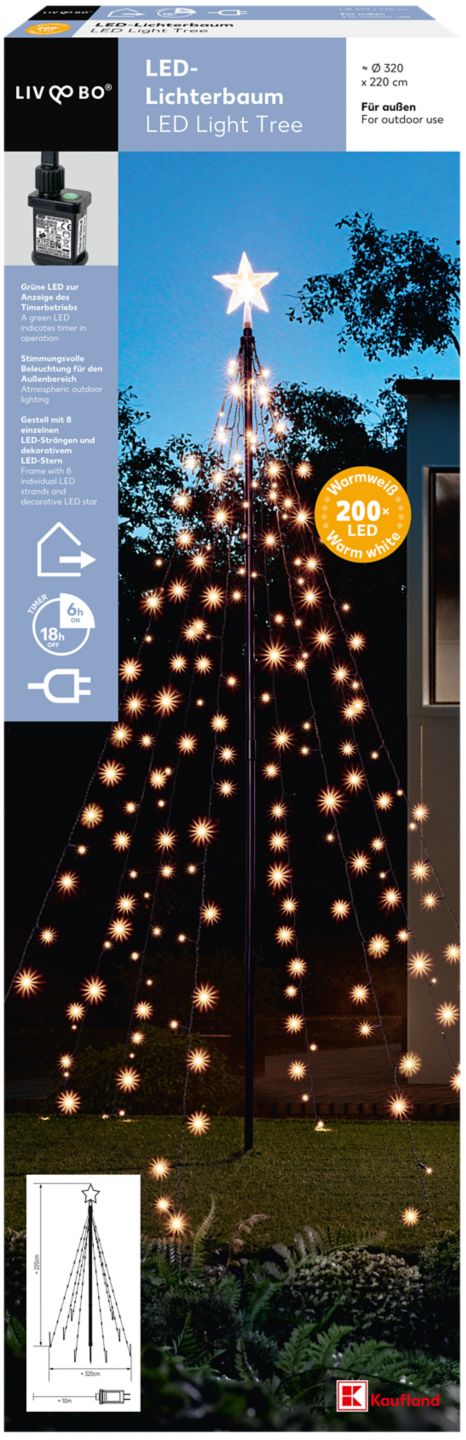 LIV&BO LED světelný strom
200 LED diod