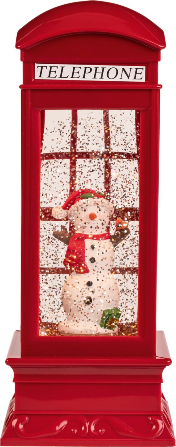 LIV&BO® LED-Laterne mit Schneekugel