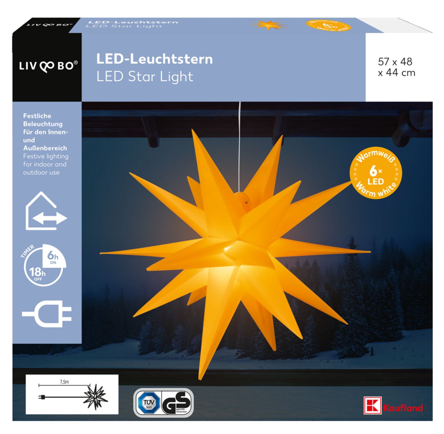 LIV&BO® LED-Leuchtstern