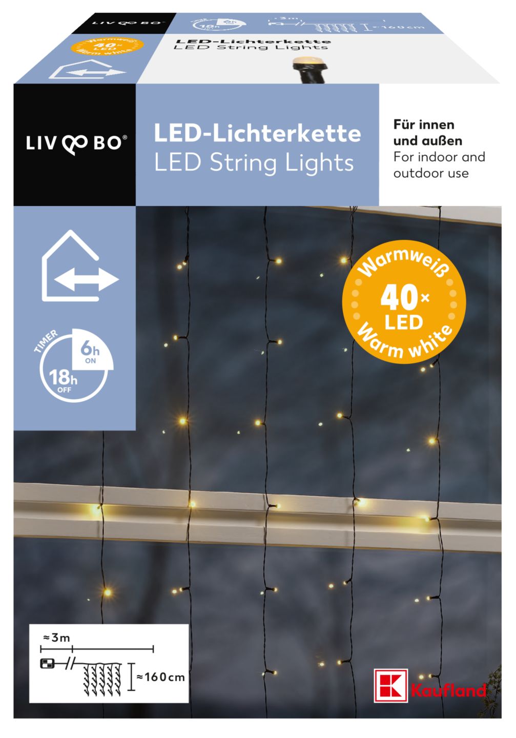 Liv&Bo LED Světelný řetěz
40 LED diod