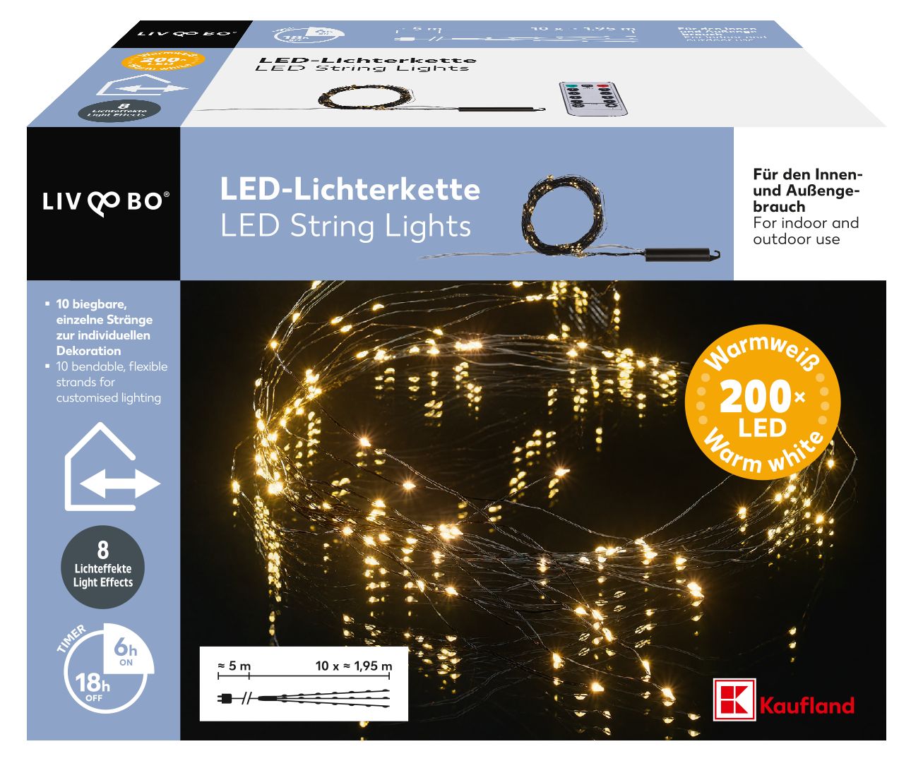 Liv&Bo LED Světelný řetěz