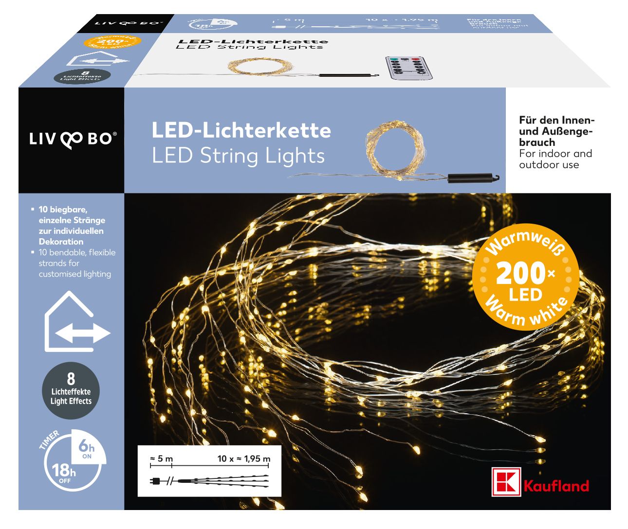 Liv&Bo LED Světelný závěs