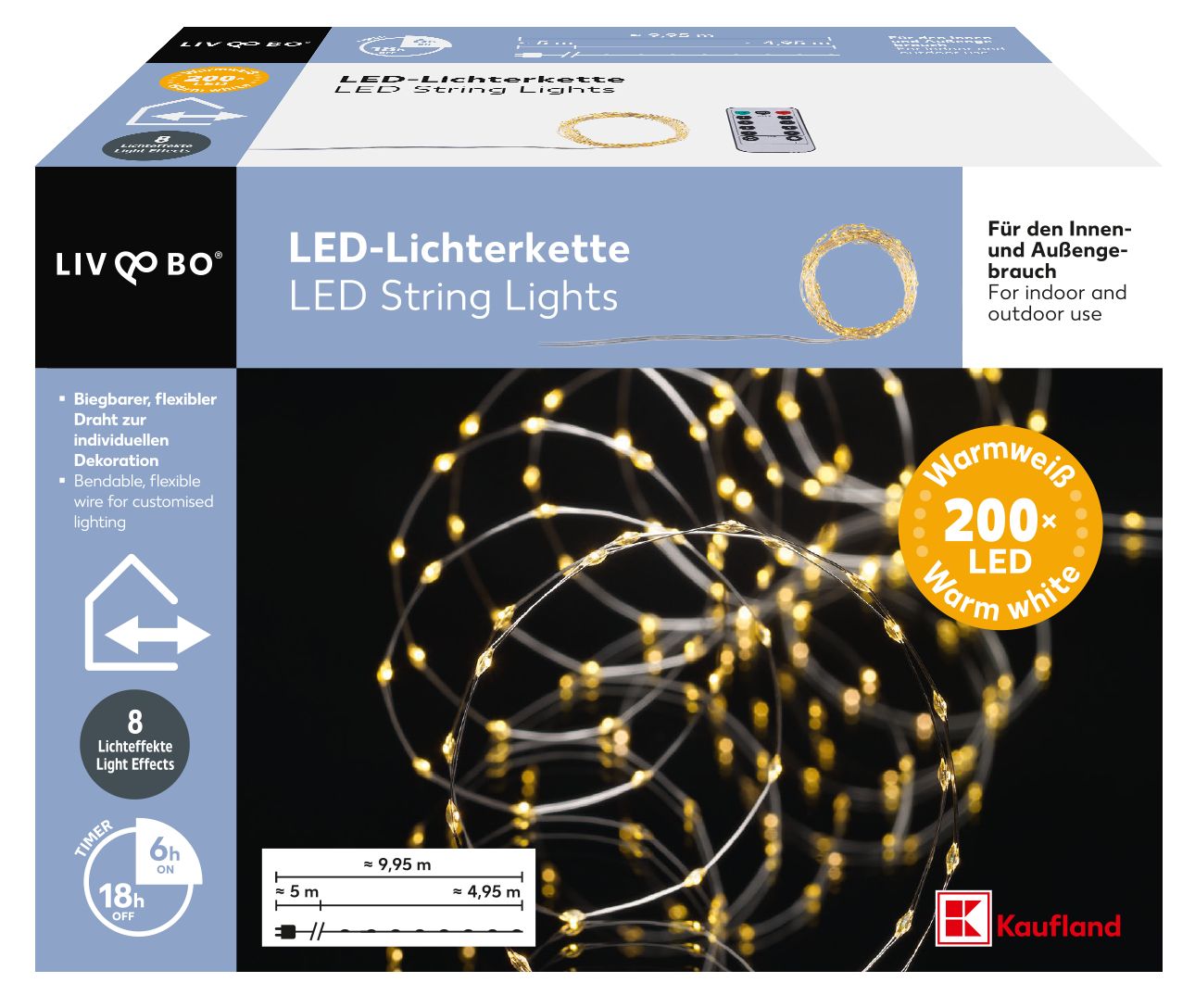 Liv&Bo LED Světelný závěs