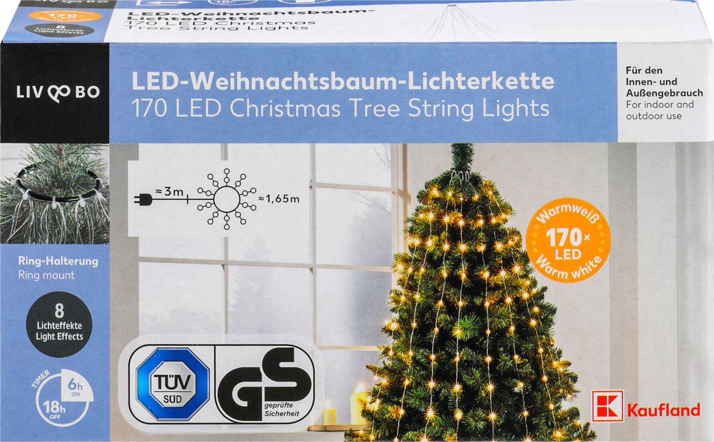 LIV & BO LED světelný řetěz
teple bílá