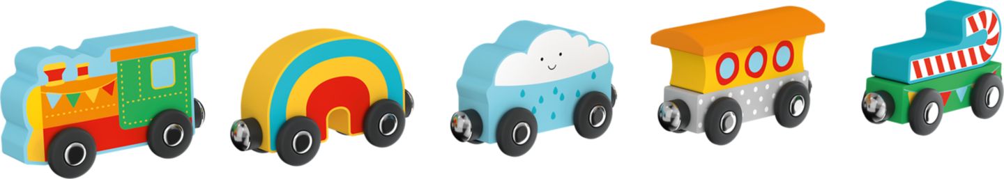 Изображение на KIDLAND Дървено влакче
различни видове