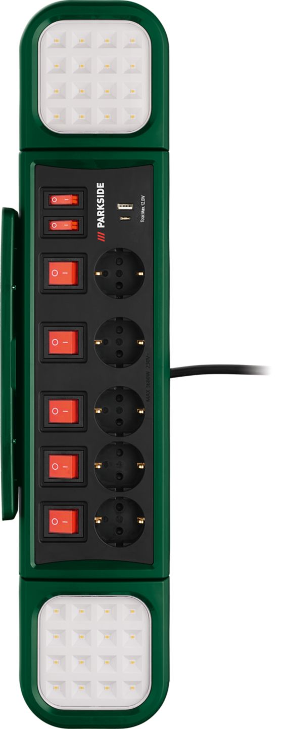 PARKSIDE Pracovní LED svítidlo
se zásuvkovou lištou