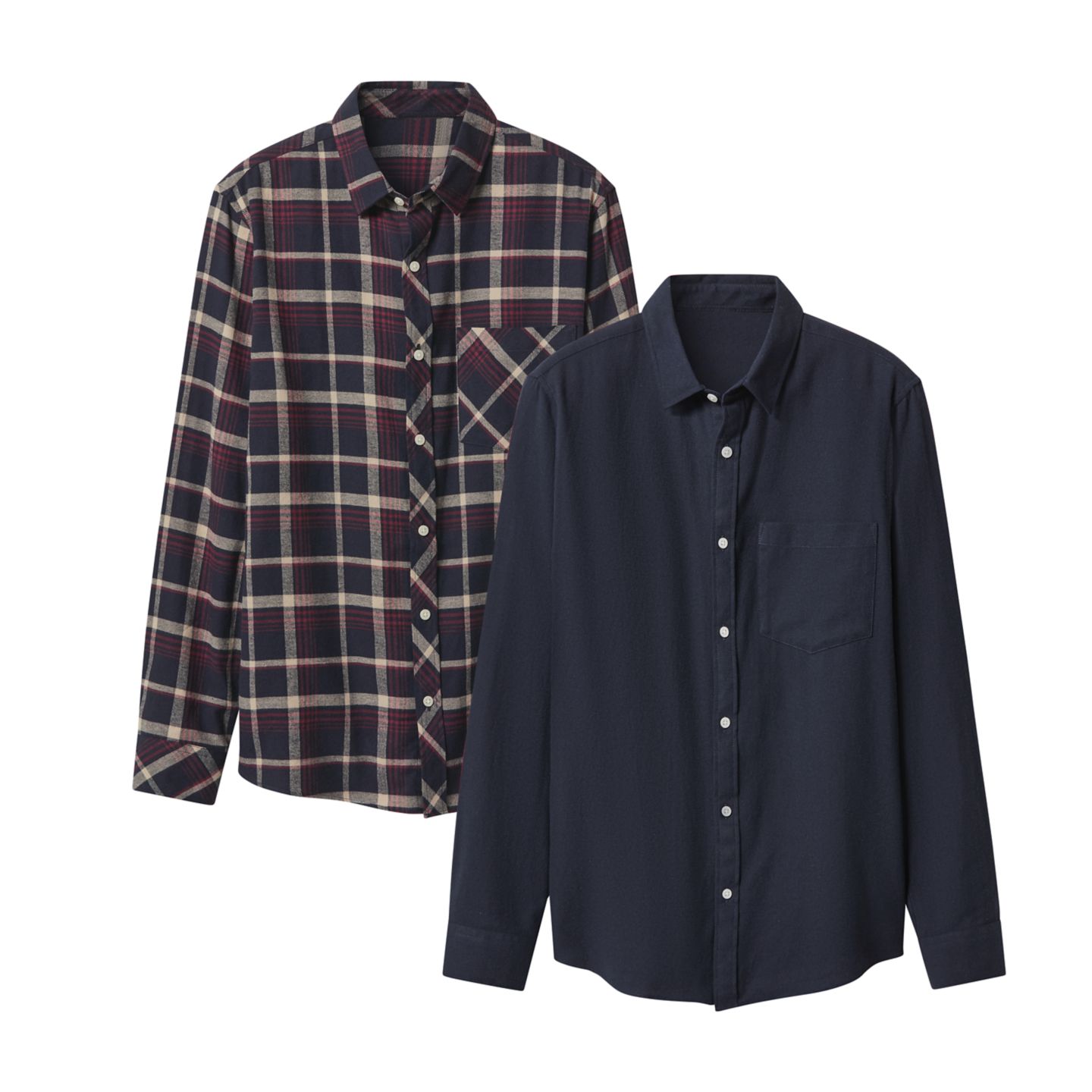 Herren-Flanell-Freizeithemd