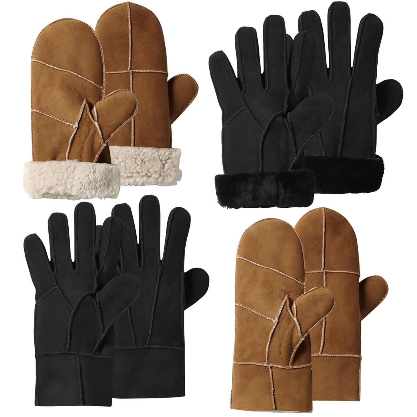 OYANDA®/TOWNLAND® Lammfellhandschuhe bzw. -fäustlinge