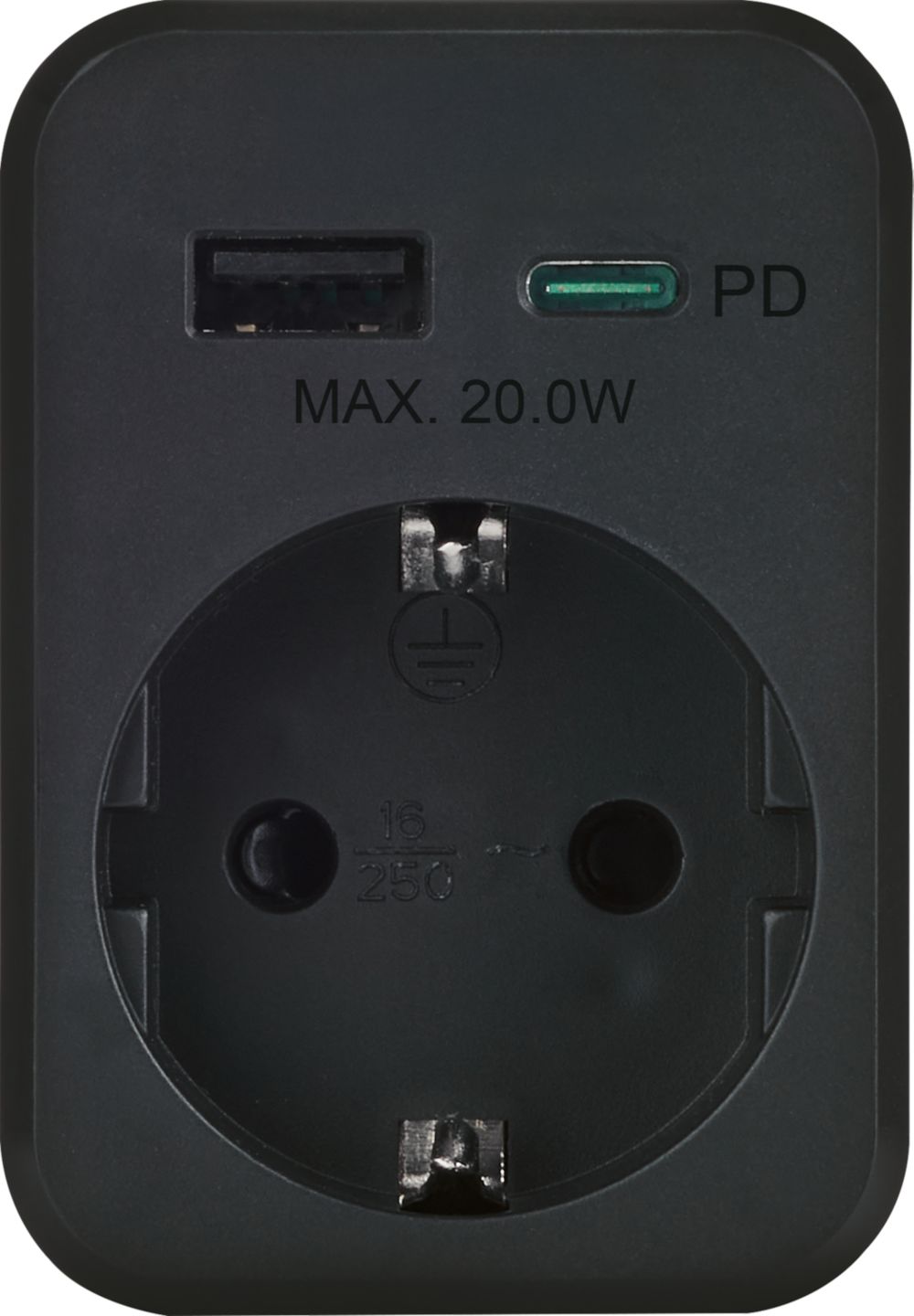 Изображение на SWITCH ON USB разклонител
с контакт USB A+C