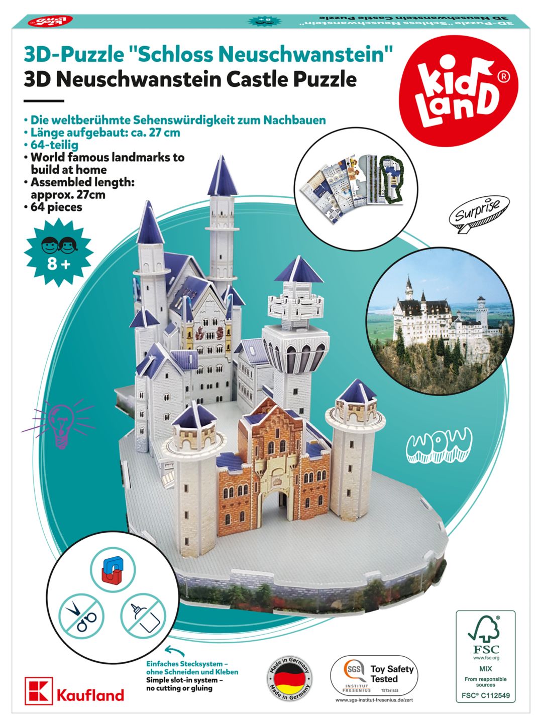 Kidland 3D puzzle - Neuschwanstein