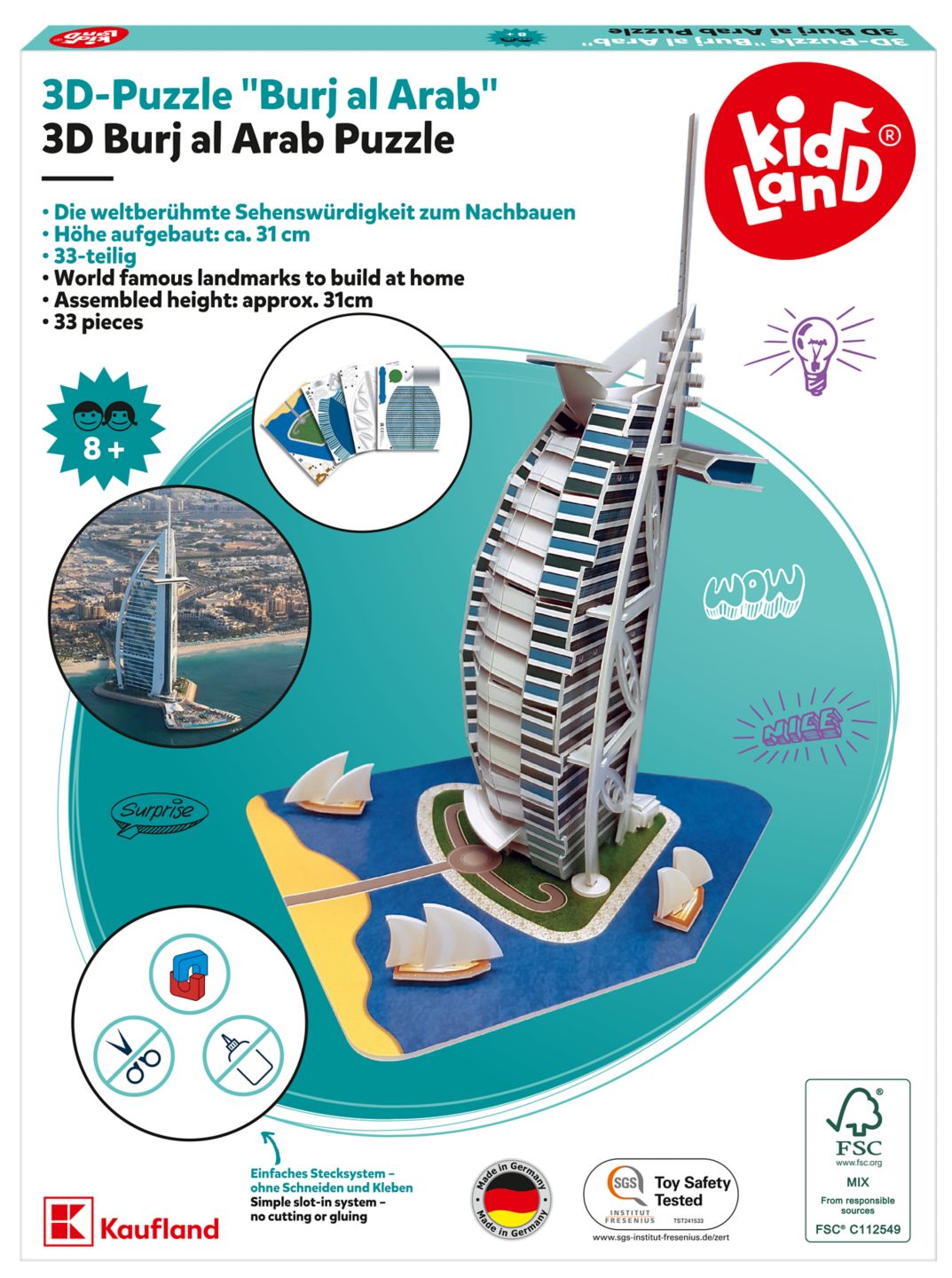 Kidland 3D puzzle - Burj al Arab