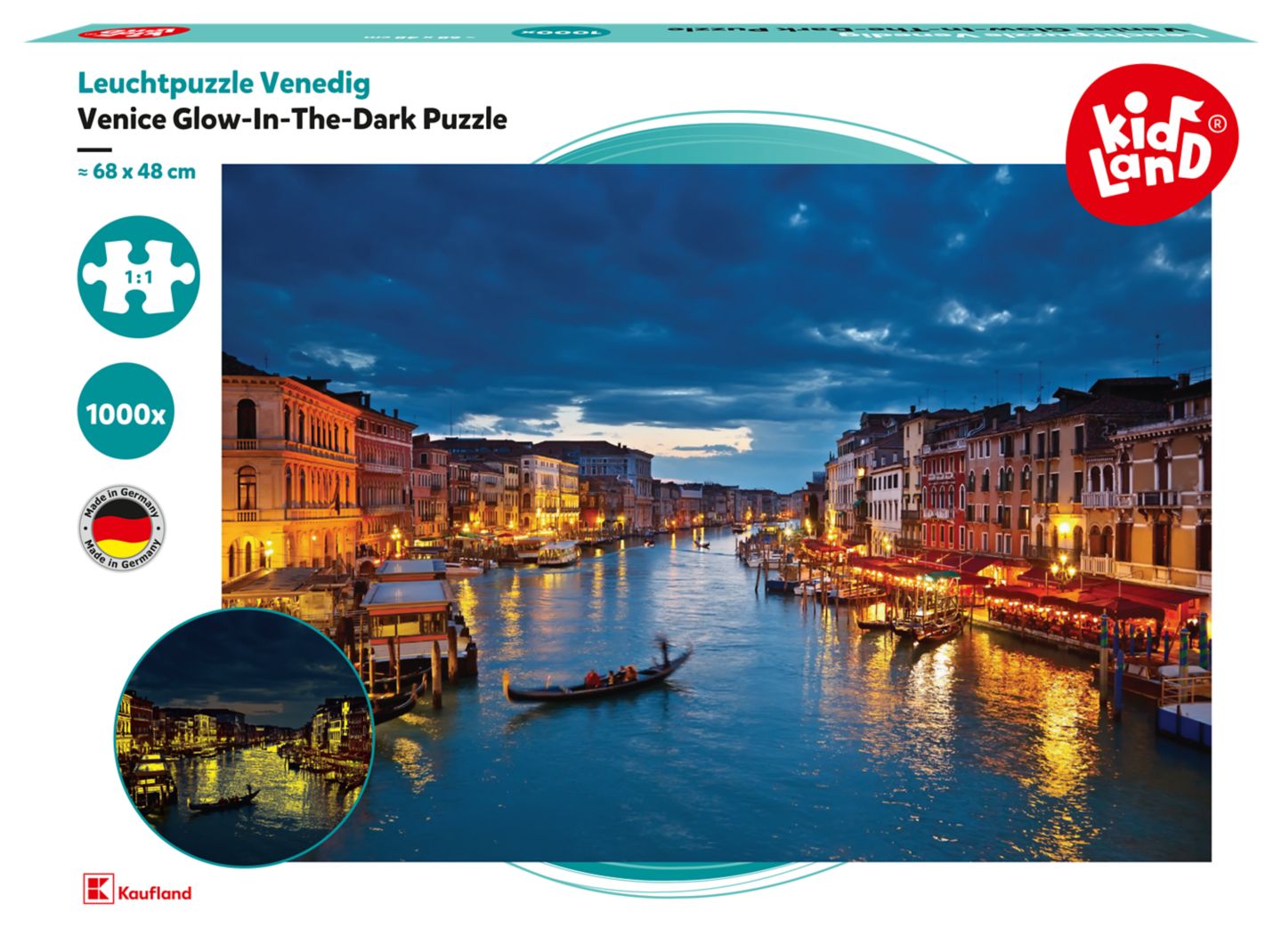 Kidland Svítící puzzle - Benátky
cena za 1 kus