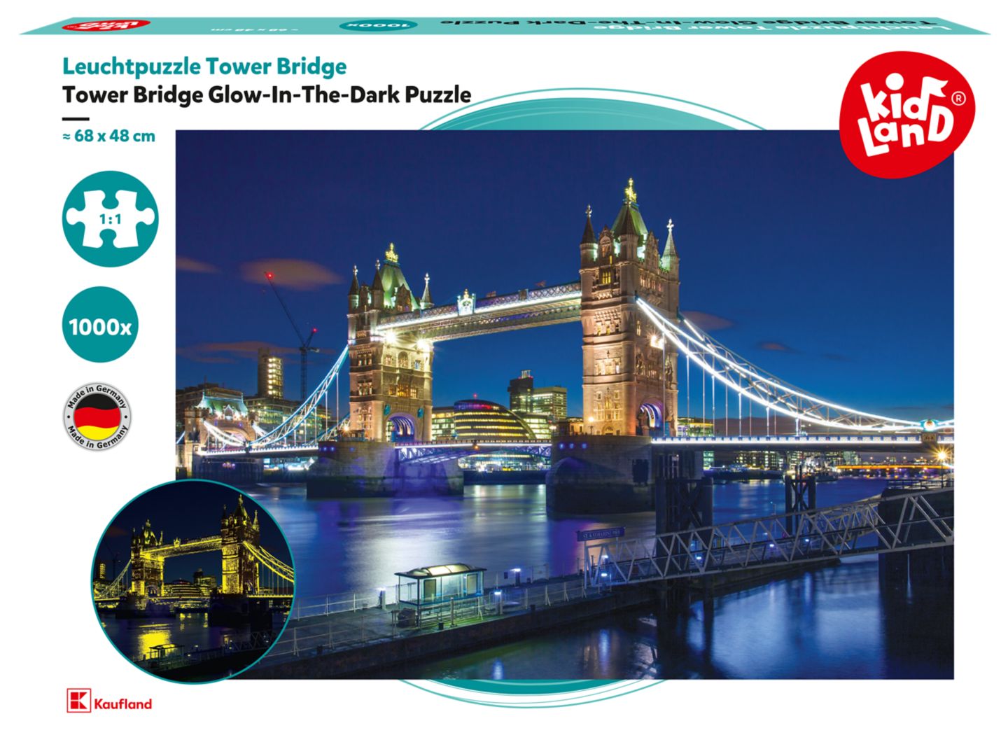 Kidland Svítící puzzle - Londýn
cena za 1 kus