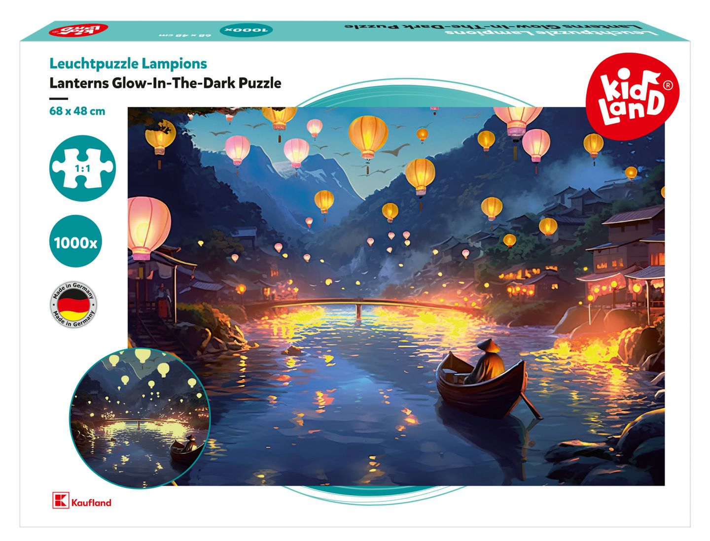 Kidland Svítící puzzle - lampiony