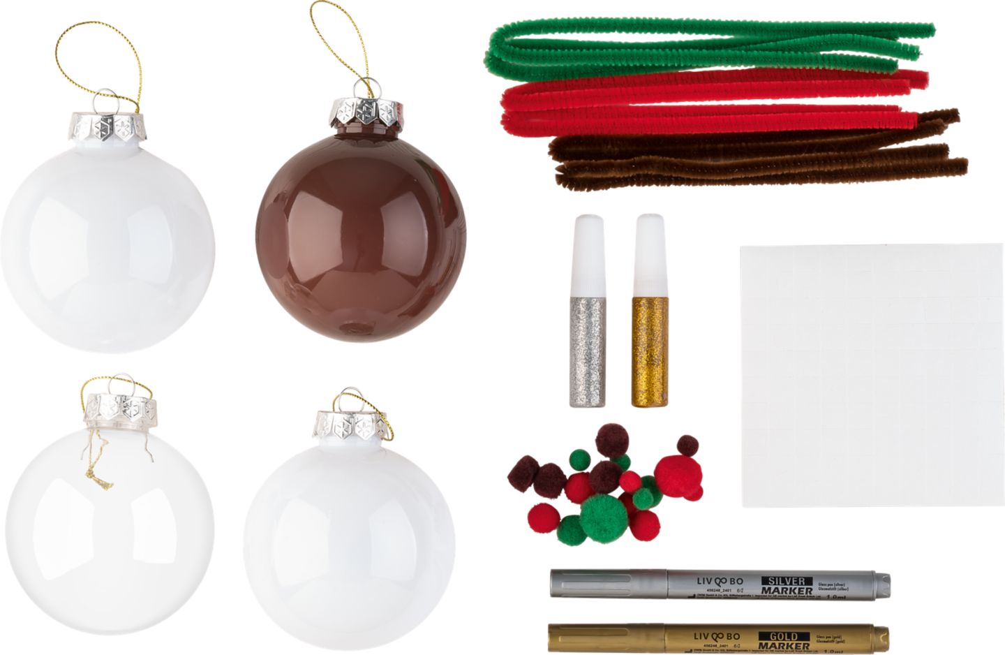 LIV & BO Sada koulí k domalování 4ks
35 dílná sada