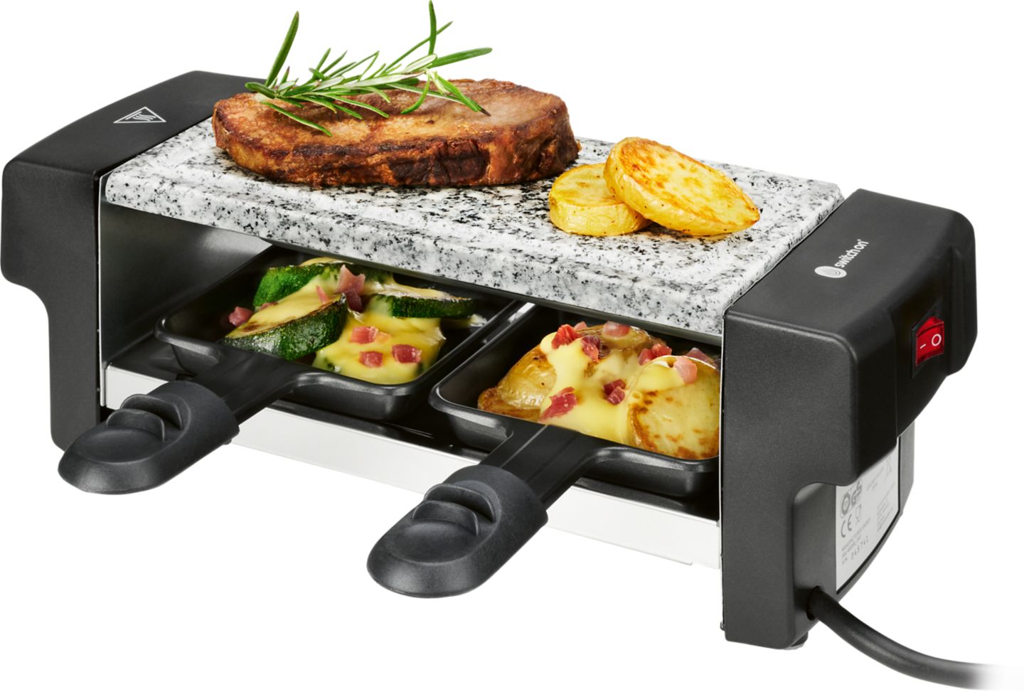 SWITCH ON® Raclette mit heißem Stein »SORGS 350 B3«