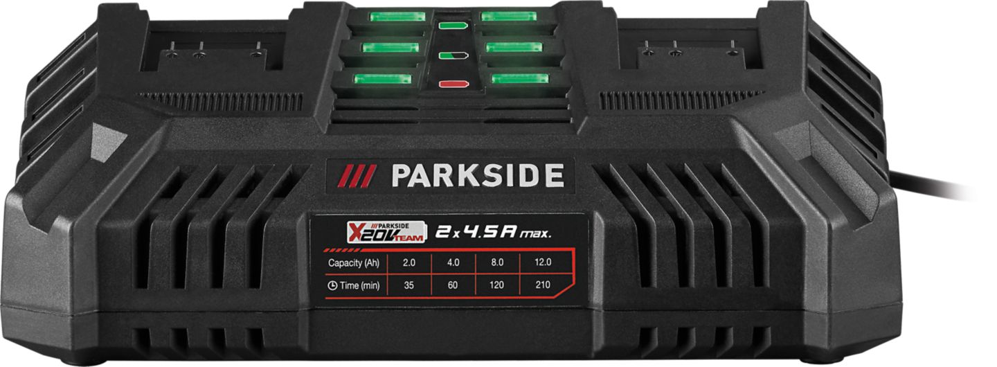 Parkside Dvojitá nabíjačka
na akumulátor