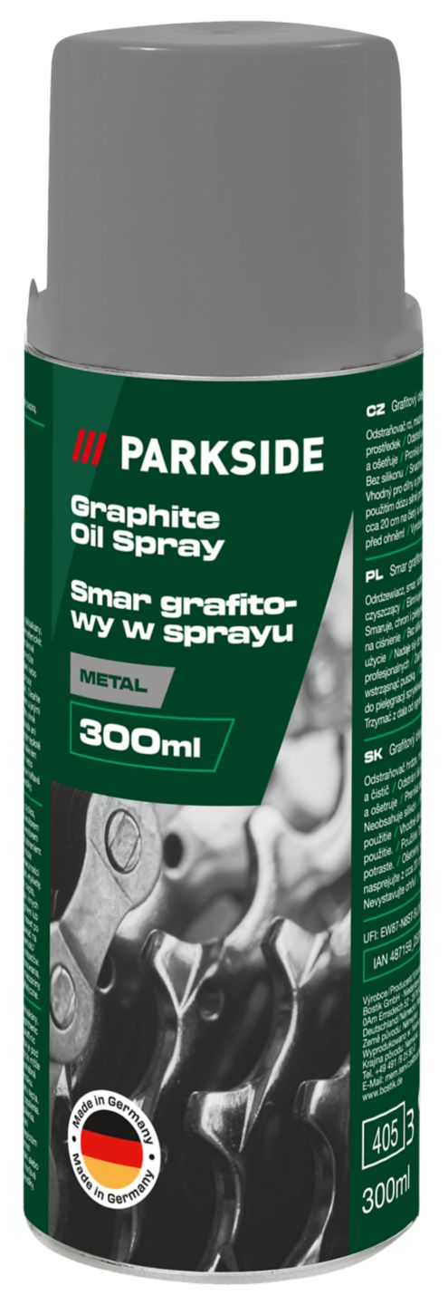Parkside Grafitový olejový sprej