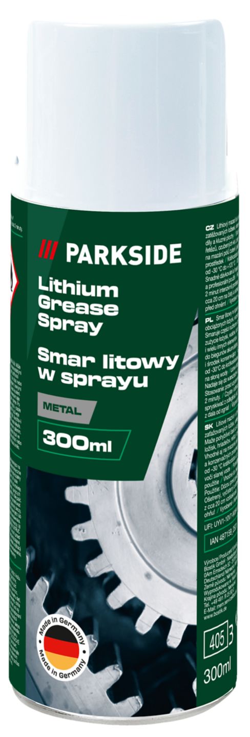 PARKSIDE Lithiový tuk
objem: 300 ml